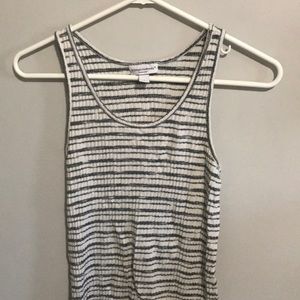 Maternity tank top with stripes
